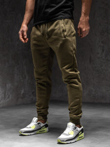 Uomo Pantaloni jogger da tuta Khaki Bolf XW01-C