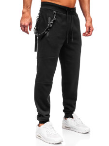 Uomo Pantaloni jogger da tuta Nero Bolf JX6287