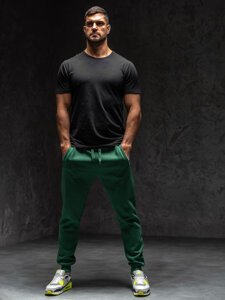 Uomo Pantaloni jogger da tuta Verde Bolf XW01-C