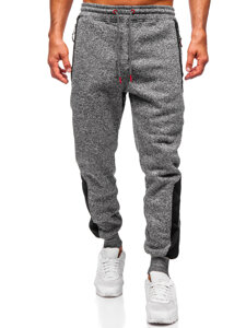 Uomo Pantaloni jogger da tuta caldi Antracite Bolf Q1100