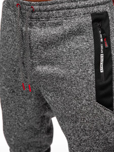 Uomo Pantaloni jogger da tuta caldi Antracite Bolf Q1100