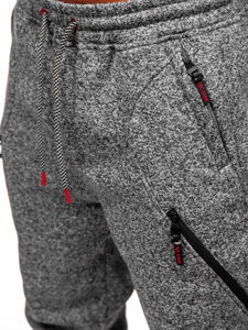 Uomo Pantaloni jogger da tuta caldi Antracite Bolf Q1104