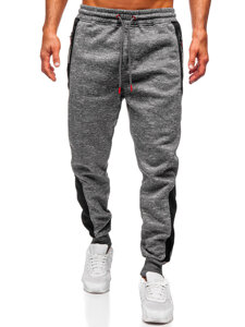 Uomo Pantaloni jogger da tuta caldi Antracite Bolf Q1200