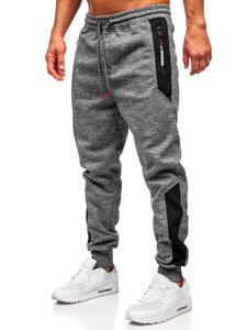 Uomo Pantaloni jogger da tuta caldi Antracite Bolf Q1200