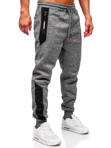 Uomo Pantaloni jogger da tuta caldi Antracite Bolf Q1200