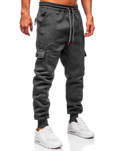 Uomo Pantaloni jogger da tuta caldi Grafite Bolf Q1108