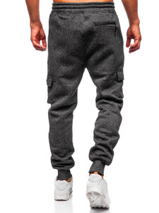 Uomo Pantaloni jogger da tuta caldi Grafite Bolf Q1108