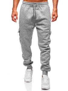 Uomo Pantaloni jogger da tuta caldi Grigio Bolf Q1108