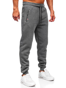 Uomo Pantaloni jogger da tuta spessi Antracite Bolf JX6217