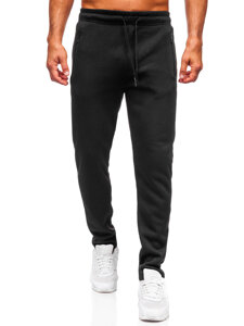 Uomo Pantaloni jogger da tuta spessi Nero Bolf JX6212