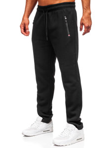 Uomo Pantaloni jogger da tuta spessi Nero Bolf JX6278