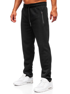 Uomo Pantaloni jogger da tuta spessi Nero Bolf JX6279