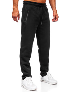 Uomo Pantaloni jogger da tuta spessi Nero Bolf JX6279