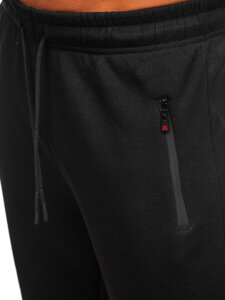 Uomo Pantaloni jogger da tuta spessi Nero Bolf JX6279