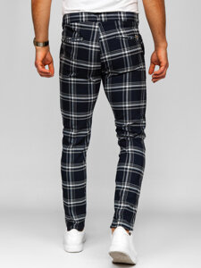 Uomo Pantaloni joggers a quadri Blu scuro Bolf 184144