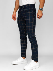 Uomo Pantaloni joggers a quadri Blu scuro Bolf 184177