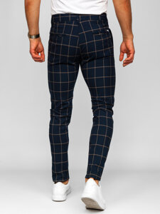 Uomo Pantaloni joggers a quadri Blu scuro Bolf 184177