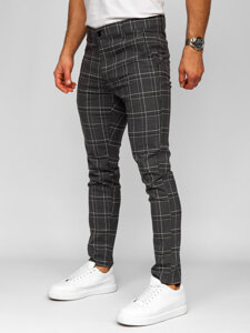 Uomo Pantaloni joggers a quadri Grafite Bolf 184168