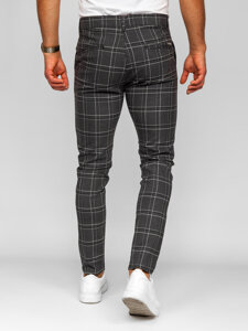 Uomo Pantaloni joggers a quadri Grafite Bolf 184168