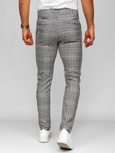 Uomo Pantaloni joggers a quadri Grigio Bolf 184176