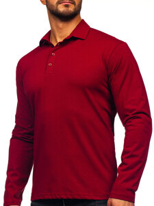 Uomo Polo in cotone a maniche lunghe Bordo Bolf 5119