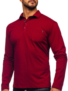 Uomo Polo in cotone a maniche lunghe Bordo Bolf 5120