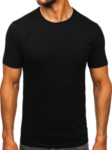 Uomo T-shirt basic Nero Bolf M216