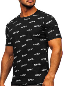 Uomo T-shirt con stampa Nero Bolf 14950-1